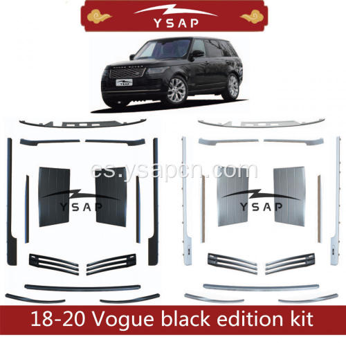 Kit de cuerpo de la edición Black Edition 2018-2020 Range Rover Vogue Black